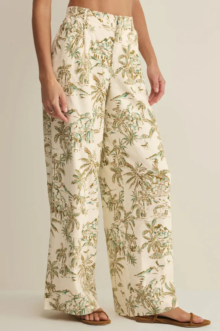 Z Supply - Overlook Tiki Linen Pant in Island Coconut