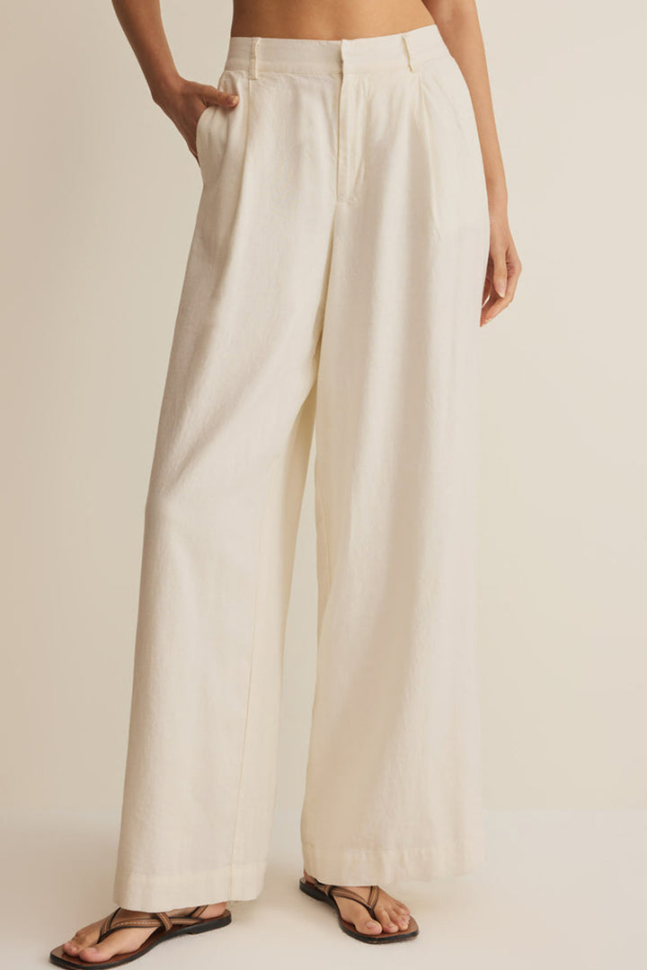 Z Supply - Overlook Linen Pant in Cloud
