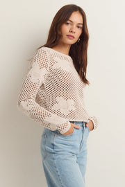 Z Supply - Blossom Floral Sweater in Natural
