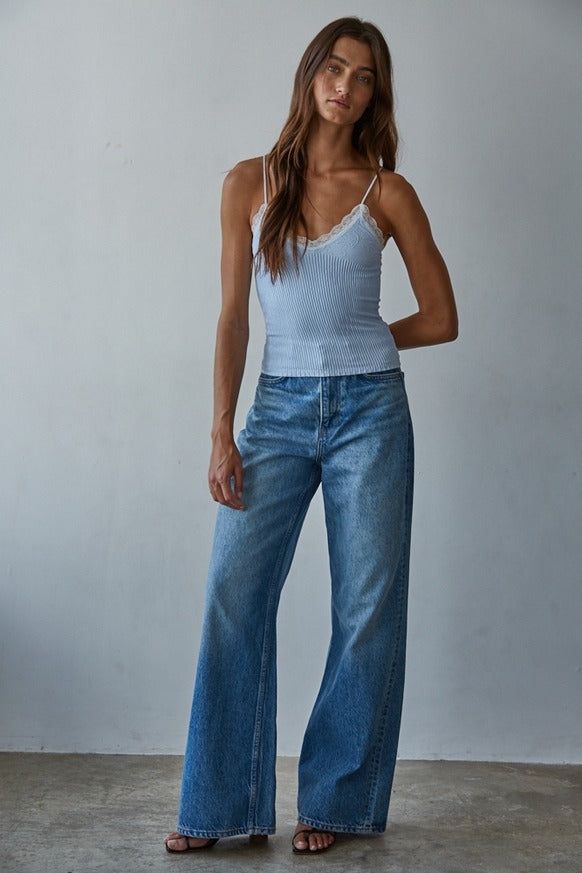 By Together - Knit Seamless Ribbed Nylon Spandex Jacquard Top