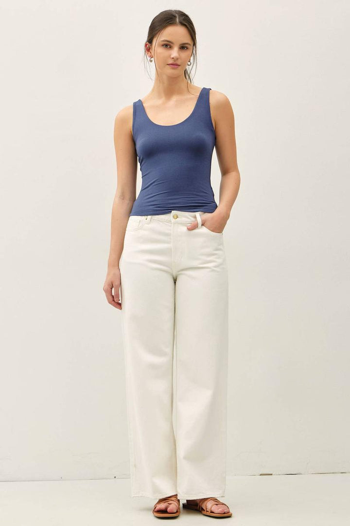 Be Cool - Soft Core Basic Scoop Neck Tank
