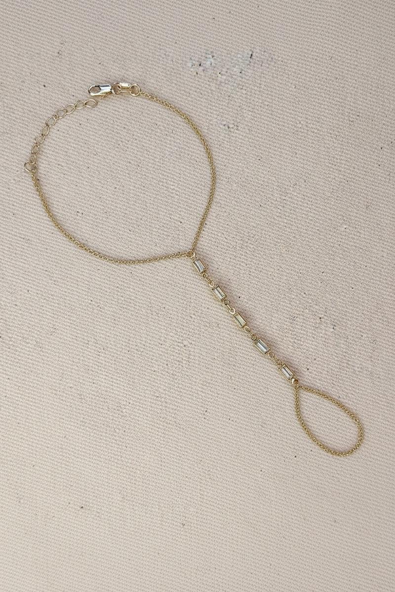 GoldFi - 18k Gold Filled Mother of Pearl Hand Chain