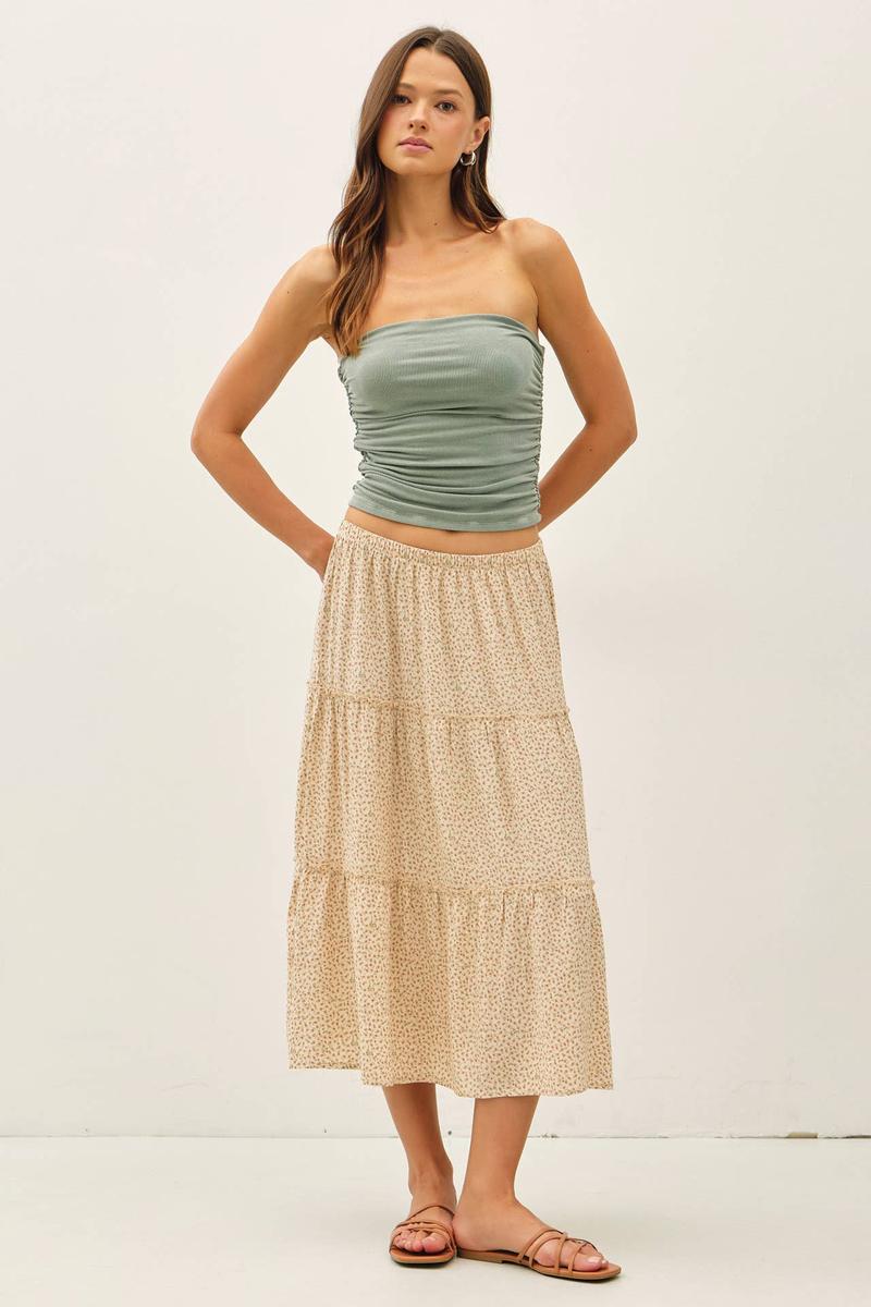 Be Cool - Jersey Ruched Crop Tube Top