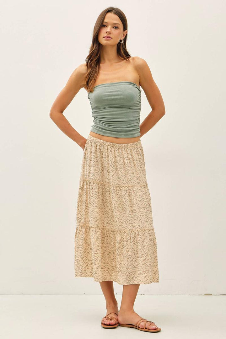 Be Cool - Jersey Ruched Crop Tube Top