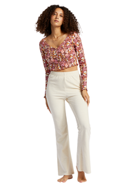 Billabong - Hit A Cord Flare Pant in White Cap