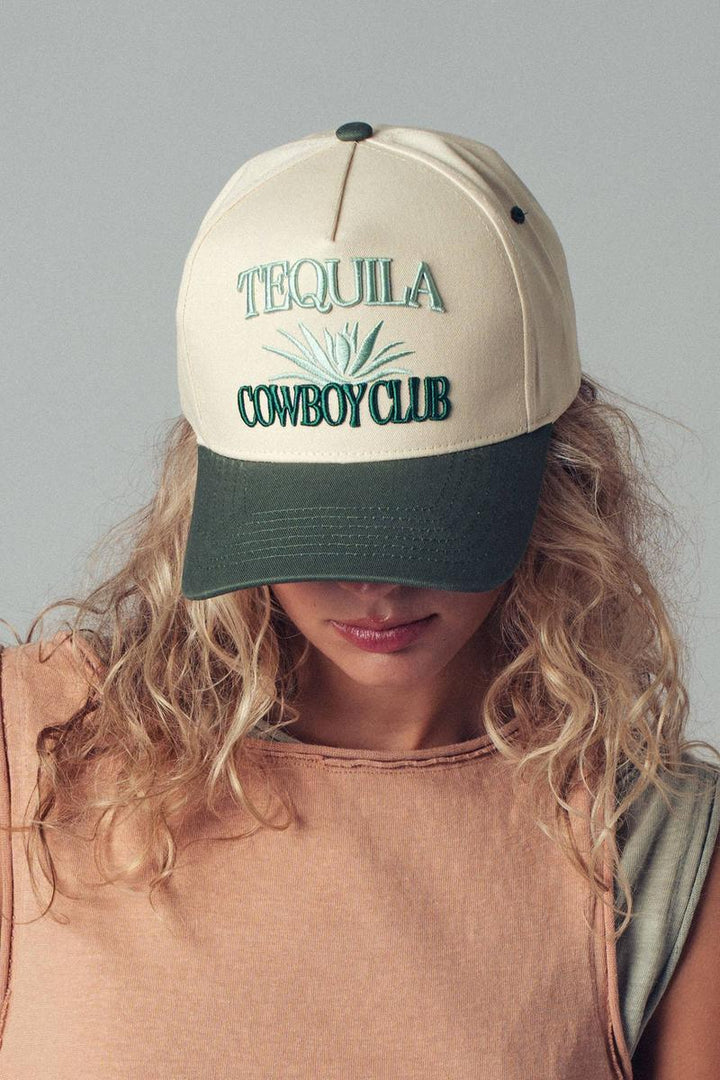 Urban Daizy - Tequila Cowboy Club Embroidered Trucker Cap