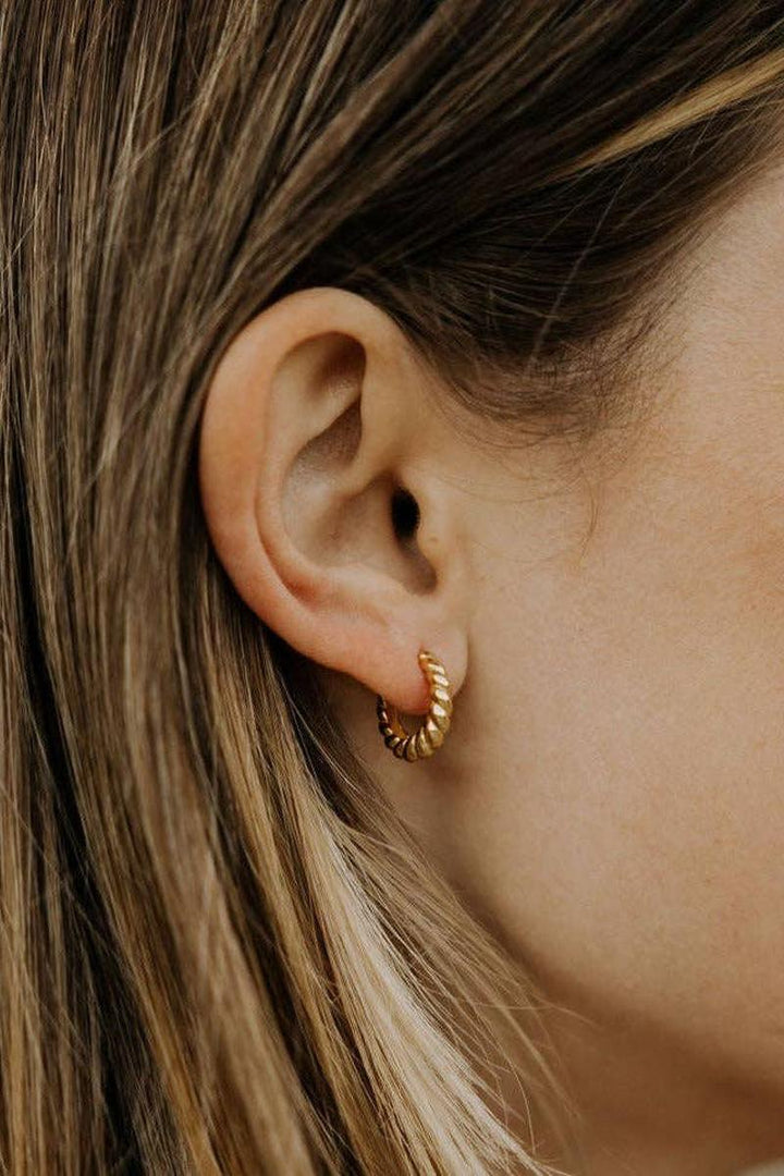 Mauve Jewelry Co. - Brooklyn Twist Hoops in Gold Vermeil