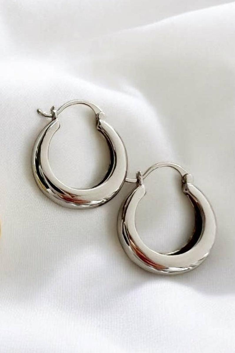 True by Kristy Jewelry - Wanderlust Hoops Earrings Sterling Silver