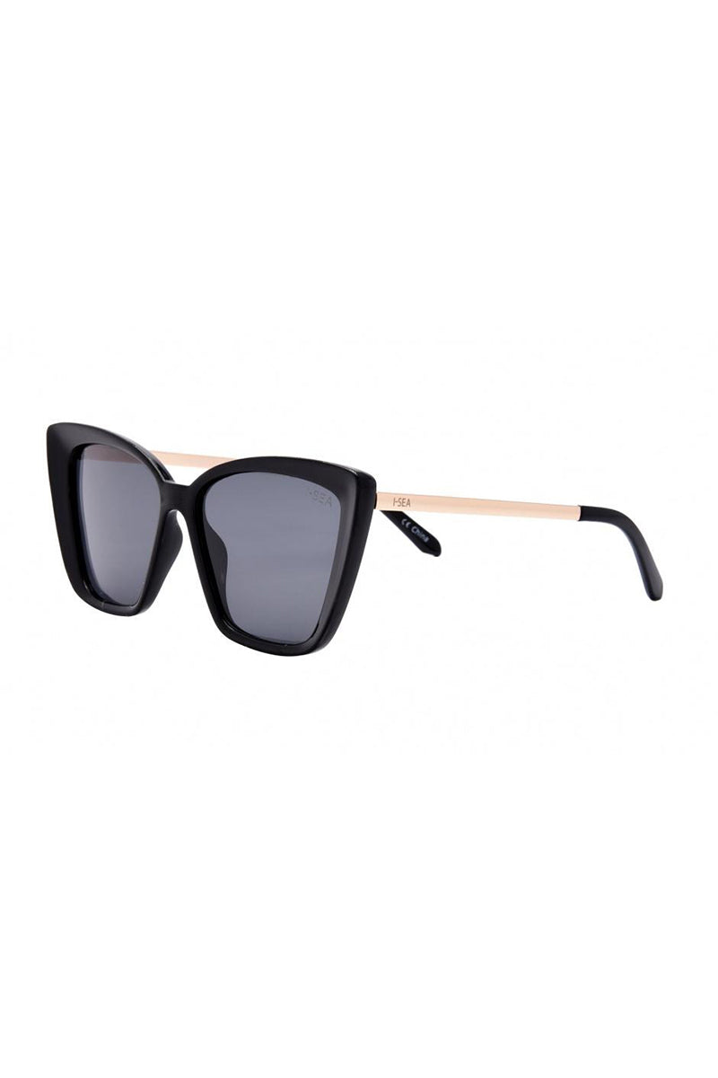 I-SEA - Aloha Fox with Black Frames and Smoke Polarized Lenses