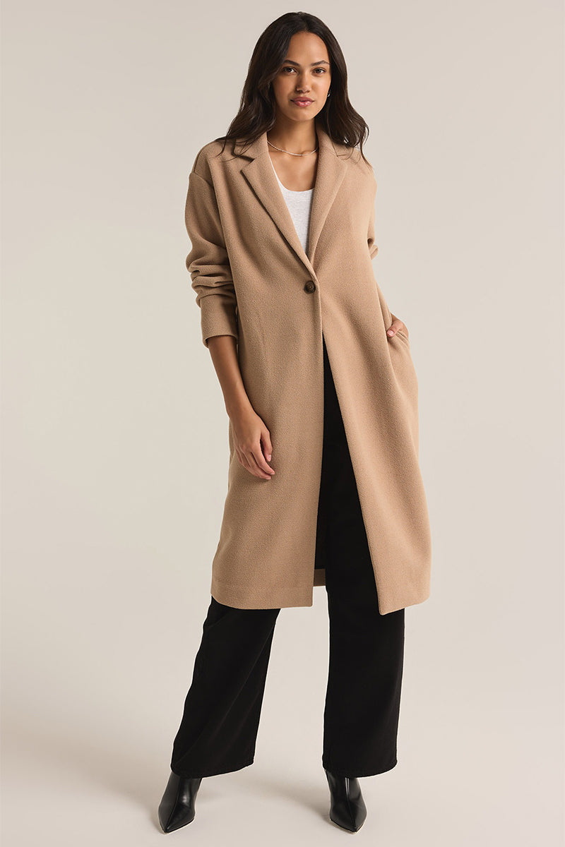 Z Supply - Mason Coat in Classic Camel
