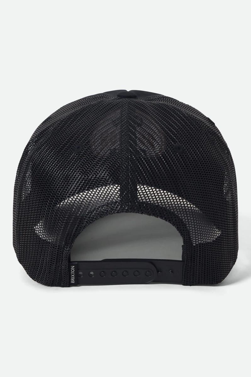Brixton - Henry MP Trucker Hat in Black on Black
