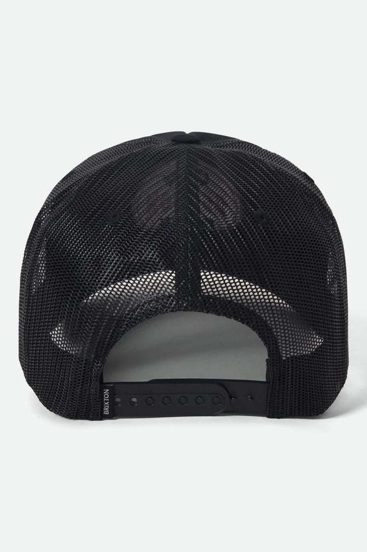 Brixton - Henry MP Trucker Hat in Black on Black