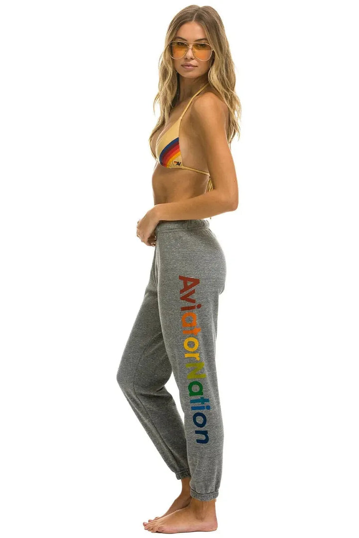 AVIATOR NATION - Womens Sweatpant in Heather Grey