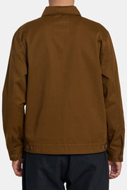 RVCA - Day Shift Twill Jacket in Bombay Brown