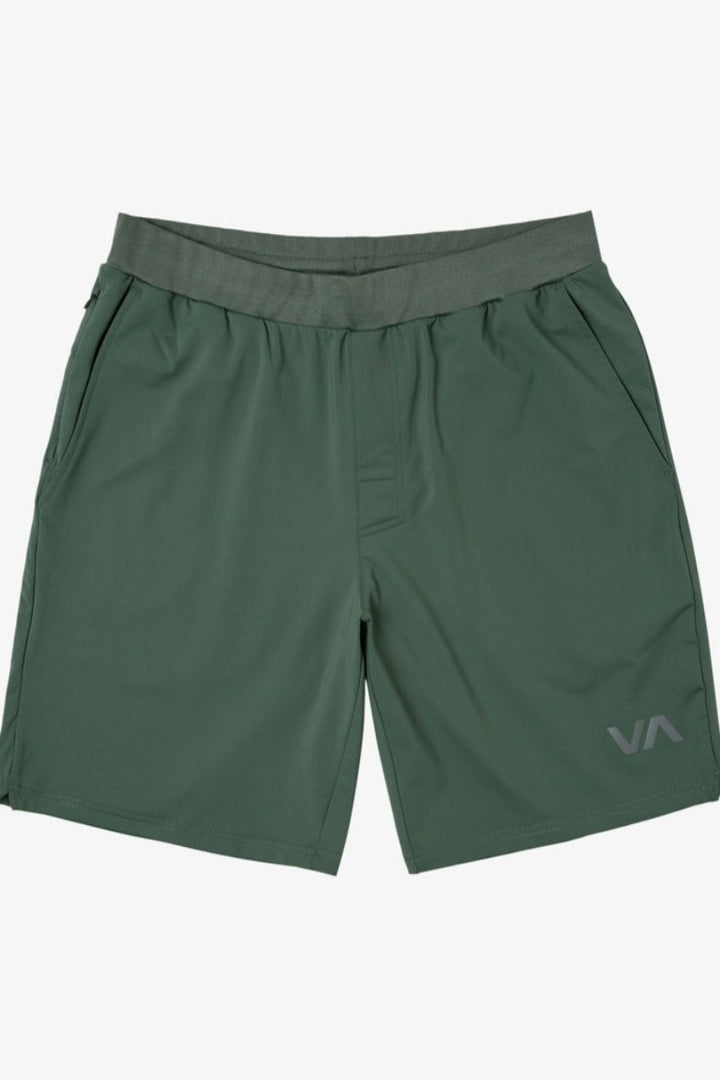 RVCA - Sport Trainer Elastic Waist Shorts in Dark Cactus
