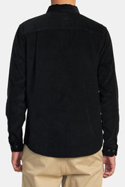RVCA - Freeman Cord Long Sleeve Shirt in Black