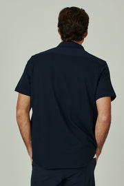 7DIAMONDS - Bennet Short Sleeve Shirt in Navy
