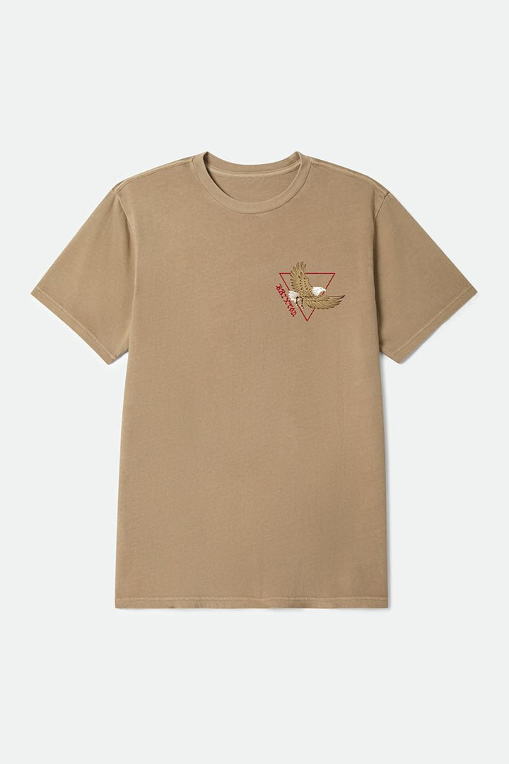 Brixton - Opal Short Sleeve Standard Tee in Timeless Taupe Worn Wash