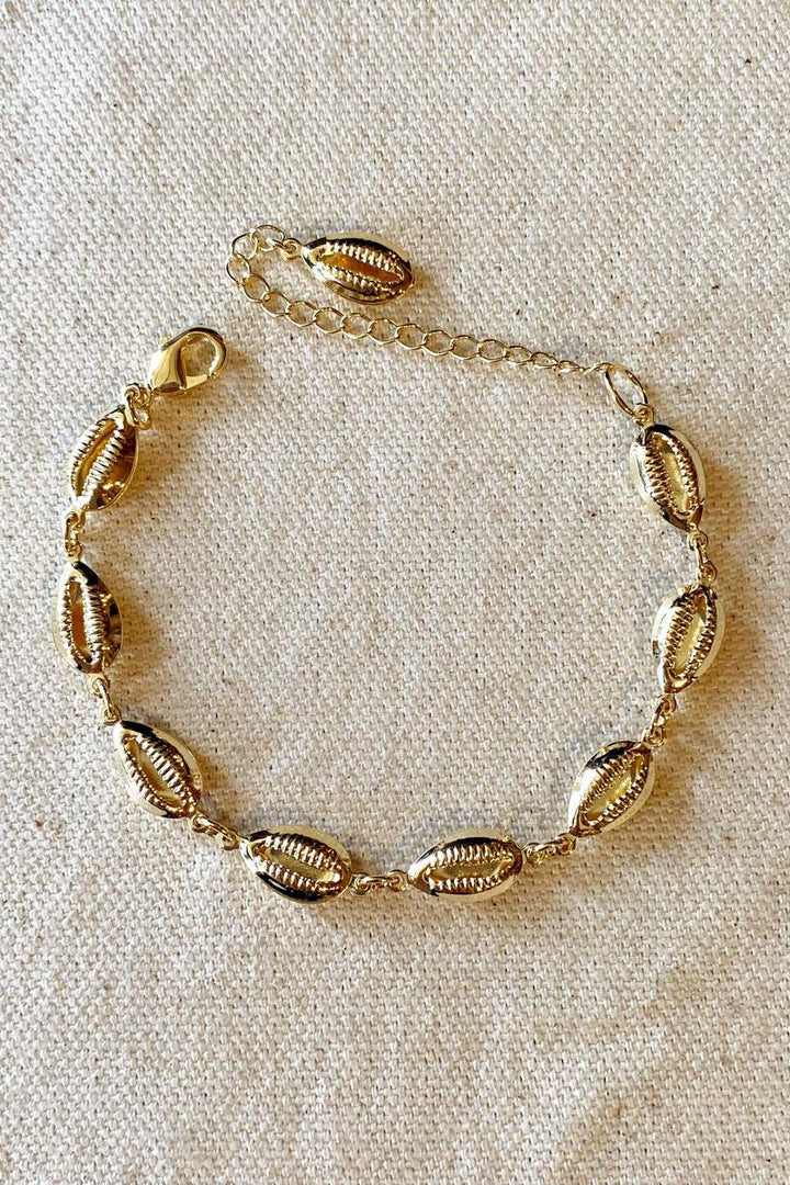 GoldFi - 18k Gold Filled Cowrie Shell Bracelet