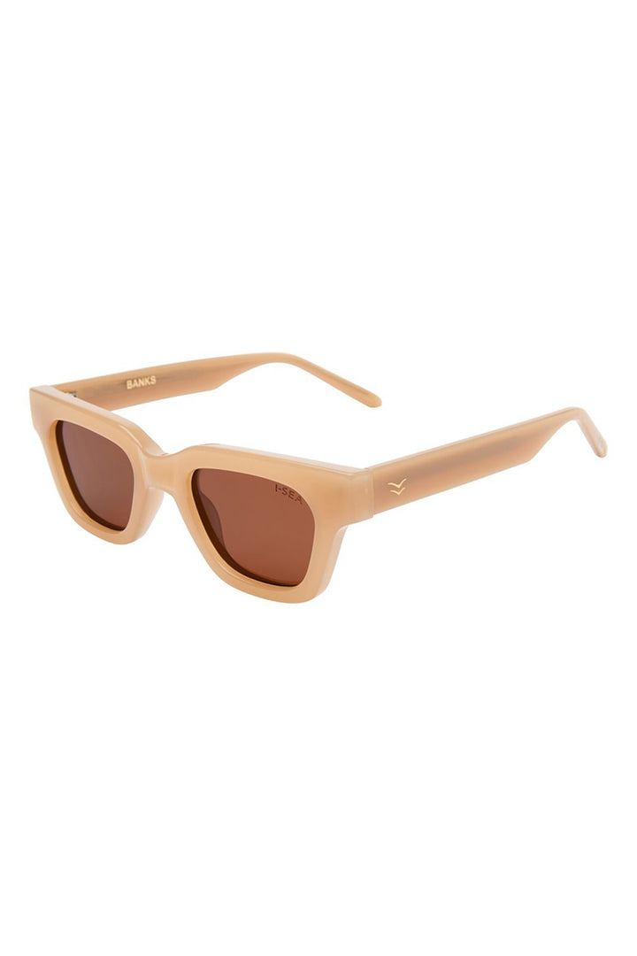 I-SEA - Banks with Vanilla Frames and Brown Polarized Lenses