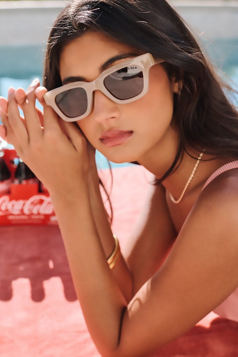 I-SEA - Banks with Vanilla Frames and Brown Polarized Lenses