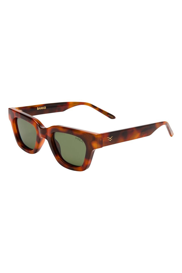 I-SEA - Banks with Tort Frames with Green Polarized Lenses