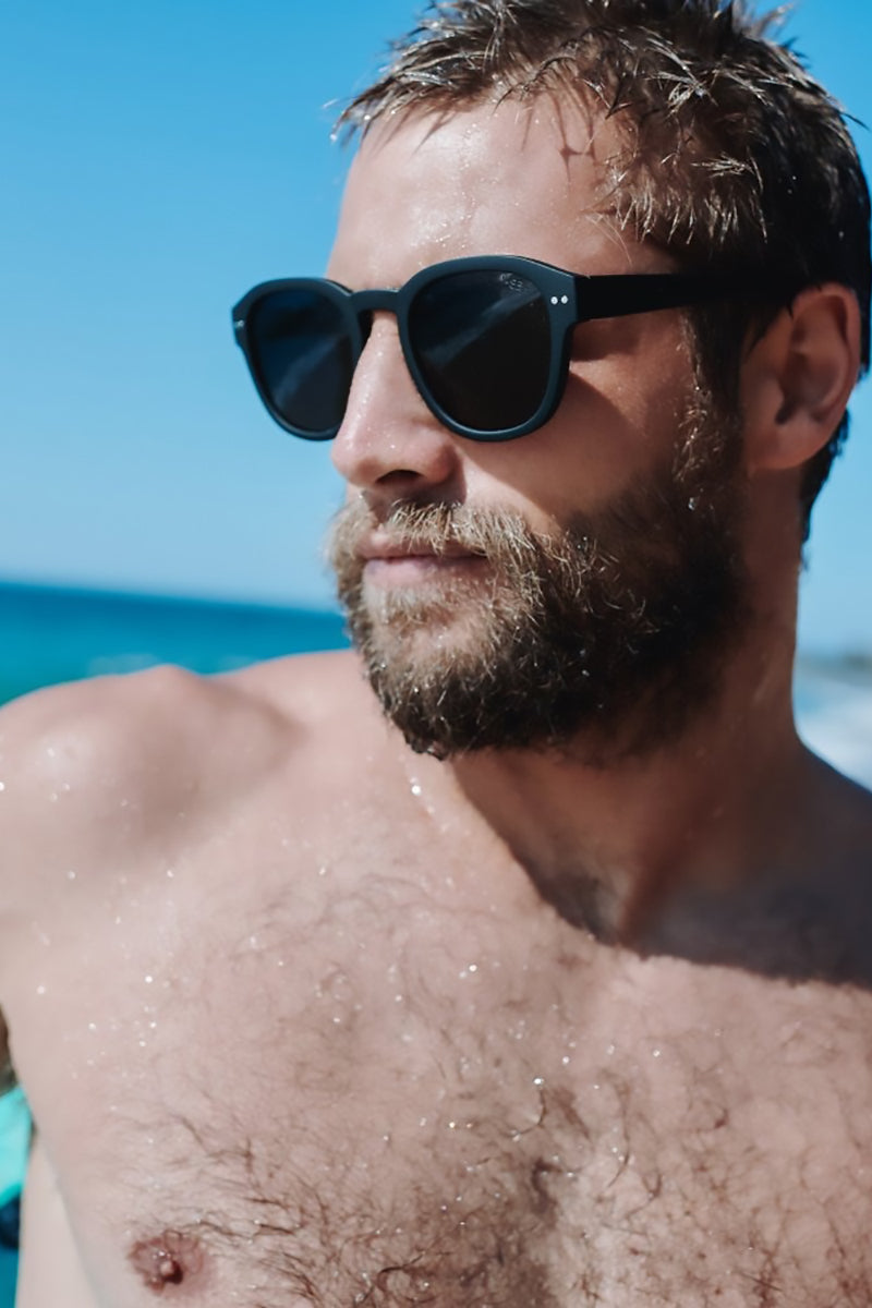 I-SEA - Barton with Black Frames and Smoke Polarized Lenses