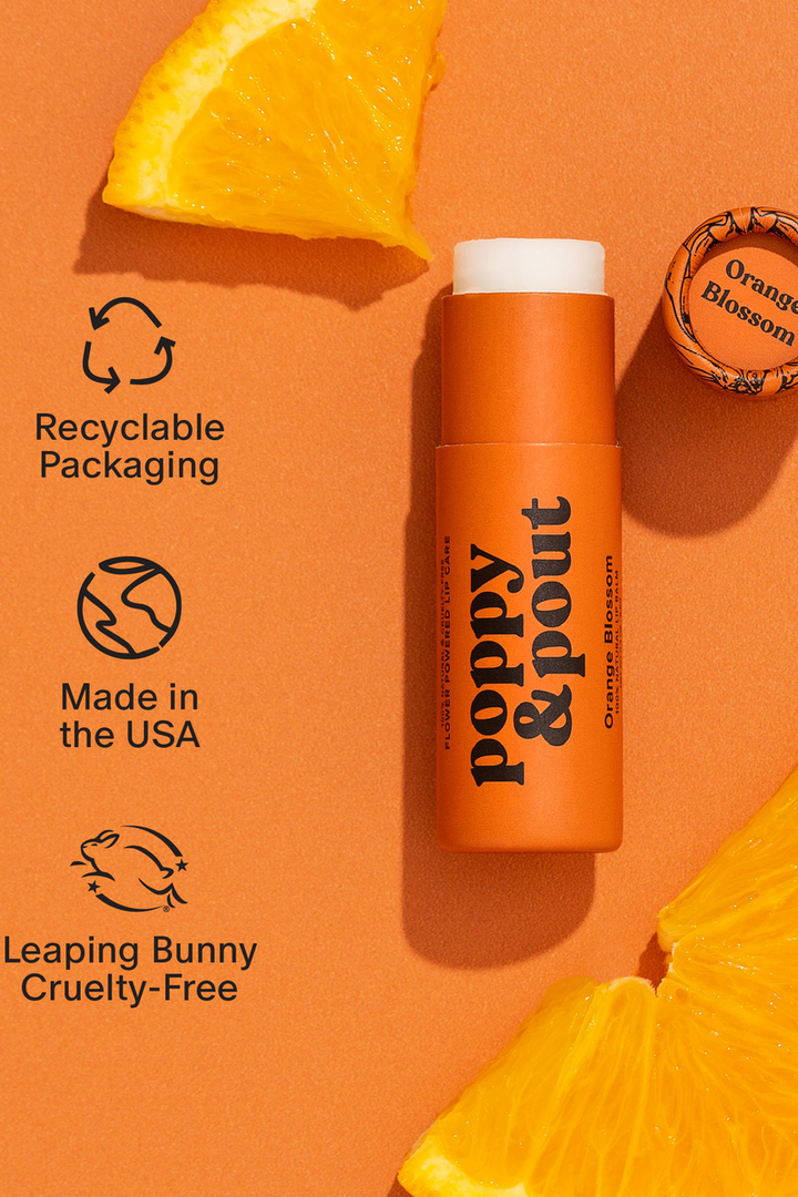 Poppy & Pout - Lip Balm, Orange Blossom