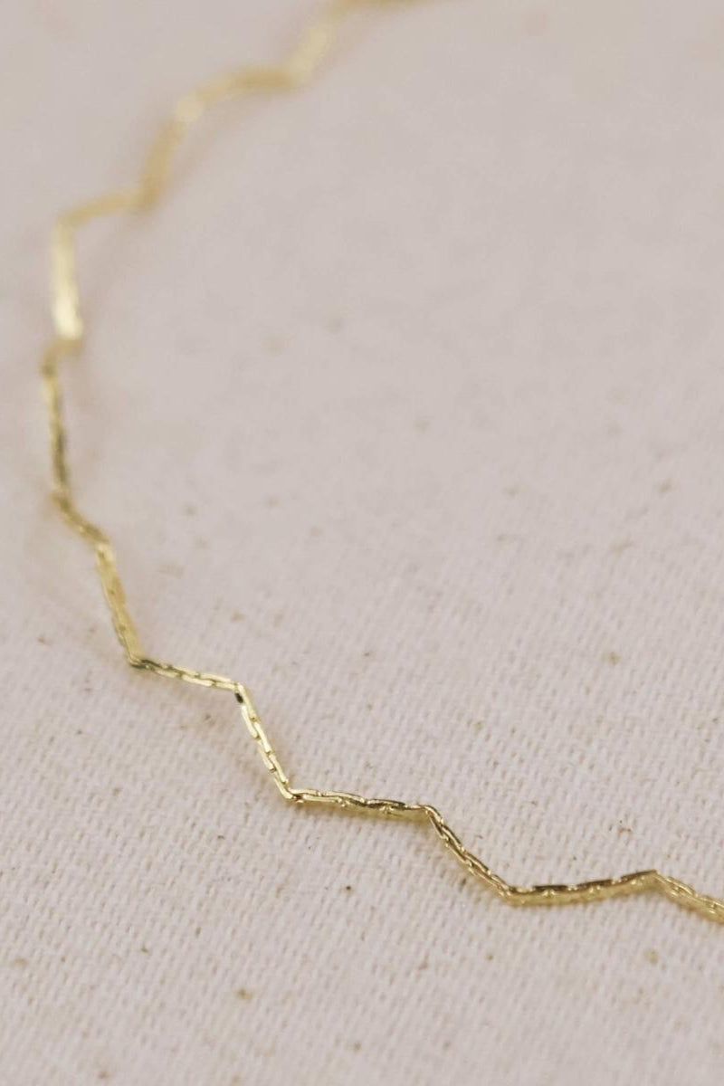 GoldFi - 18k Gold Filled Zig Zag Anklet