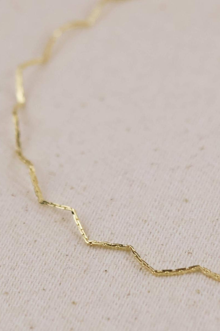 GoldFi - 18k Gold Filled Zig Zag Anklet