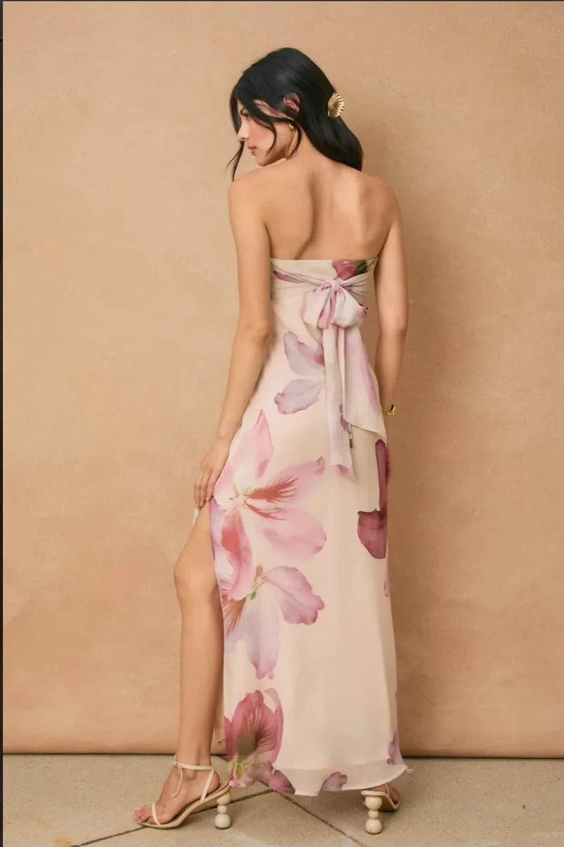 Dress Forum - Bloomlight Tie Back Dress in Laelia Orchid