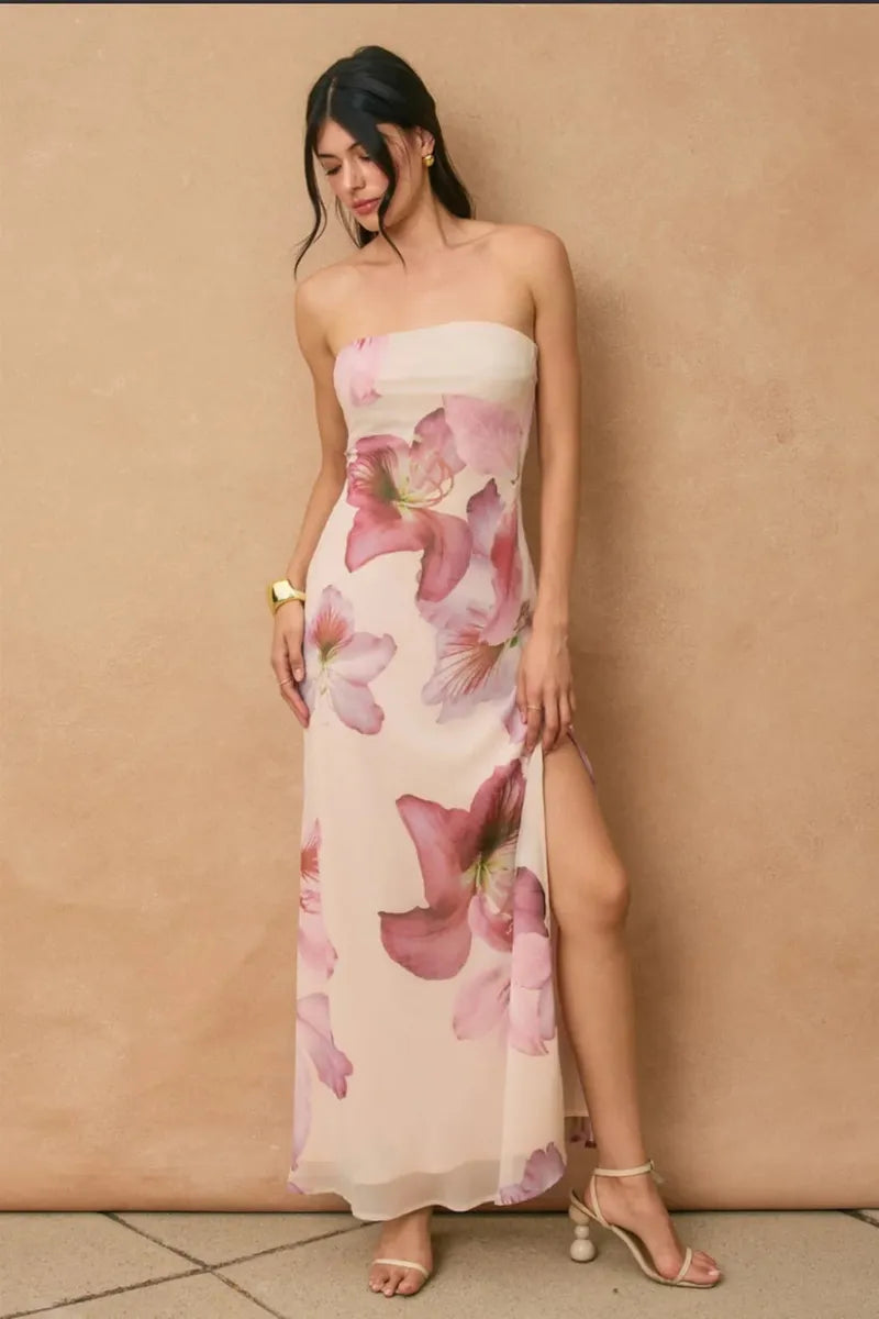 Dress Forum - Bloomlight Tie Back Dress in Laelia Orchid