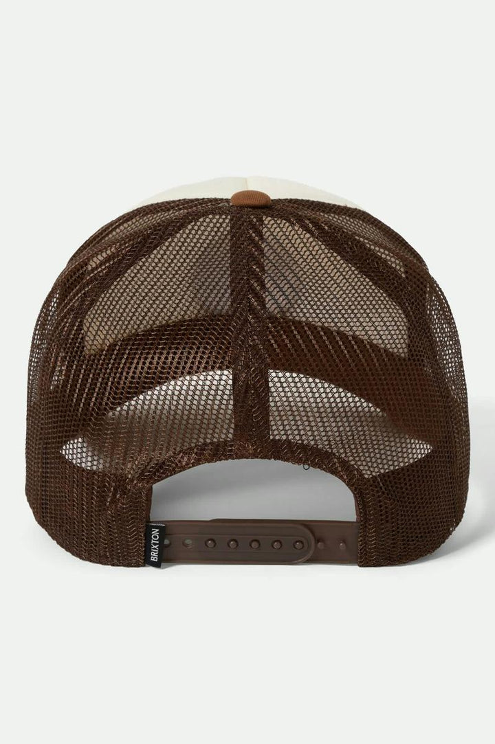 Brixton - Out After Dark NP HP Trucker Hat in Pinecone Brown / Whitecap