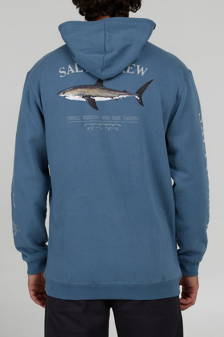 Salty Crew - Bruce Hood Fleece in Slate