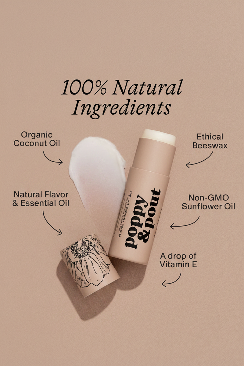 Poppy & Pout - Lip Balm, Island Coconut