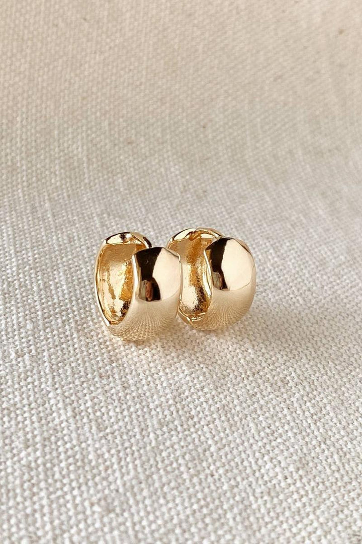 GoldFi - 18k Gold Filled Chunky Clicker Earrings