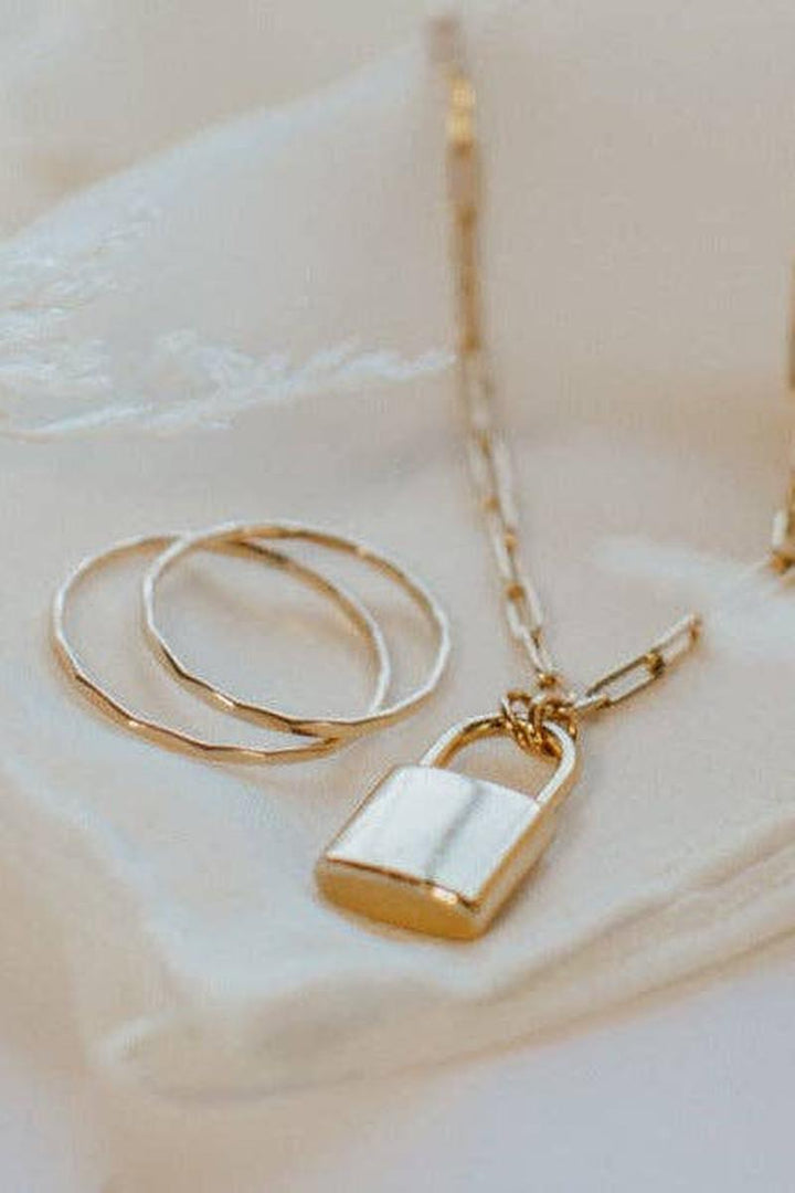 Mauve Jewelry Co. - Newport Gold Filled Lock Necklace