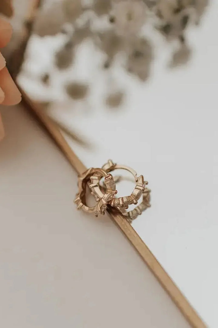 Mauve Jewelry Co. - Iris Diamond Hoops