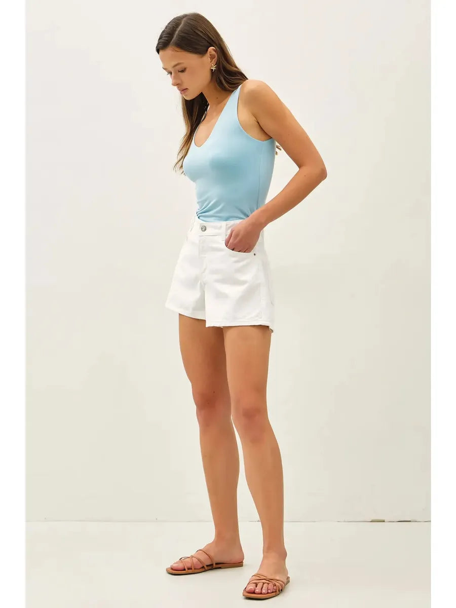 Be Cool - Basic Full Length V-Neck Tank