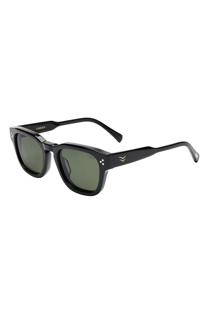 I-SEA - Camden with Black Frames and Green Polarized Lenses