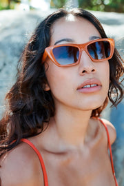 I-SEA - Cate with Apricot Frame and Brown Polarized Lenses