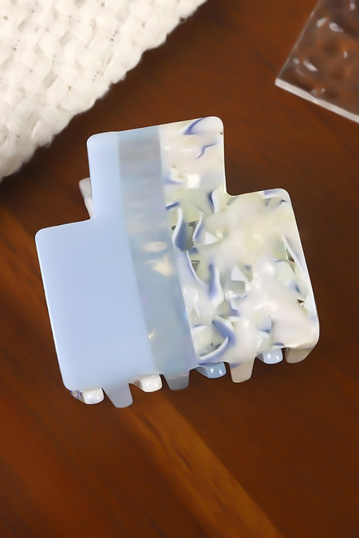SoapElenGlen - Acetate Square Stripe Hair Claw Clip