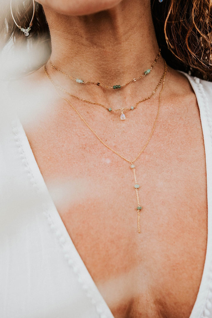 Tree Myriah - Fern Midi Necklace in 14 kt Gold Fill