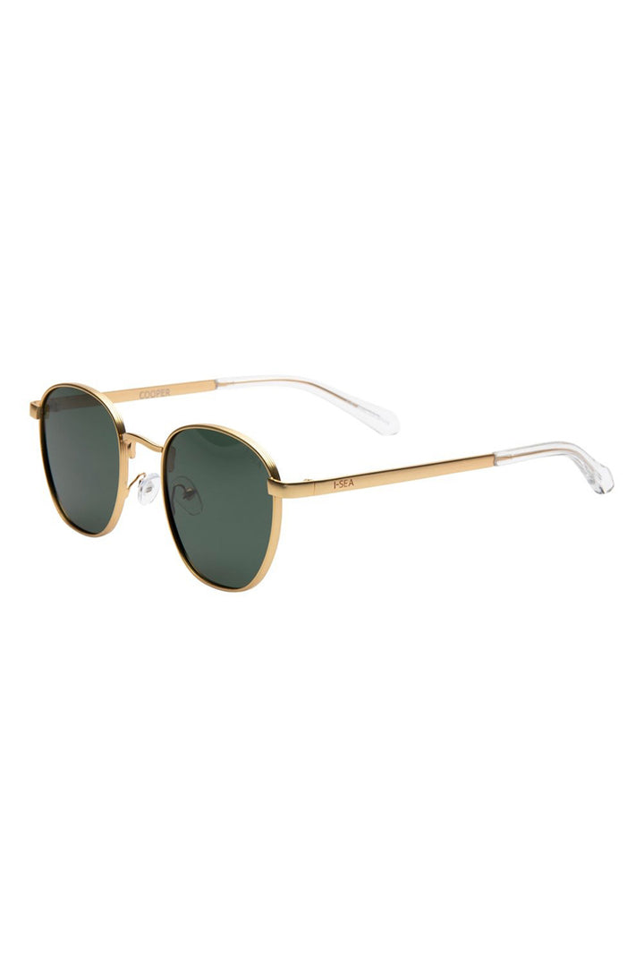 I-SEA - Cooper with Gold Frame and Green Polarized Lenses