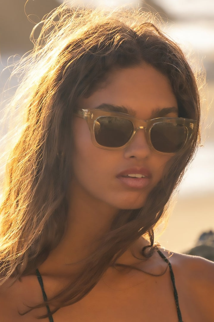 I-SEA - Crosby with Lemon Frames and Brown Polarized Lenses