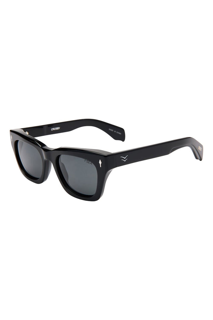 I-SEA - Crosby with Black Frames and Smoke Polarized Lenses