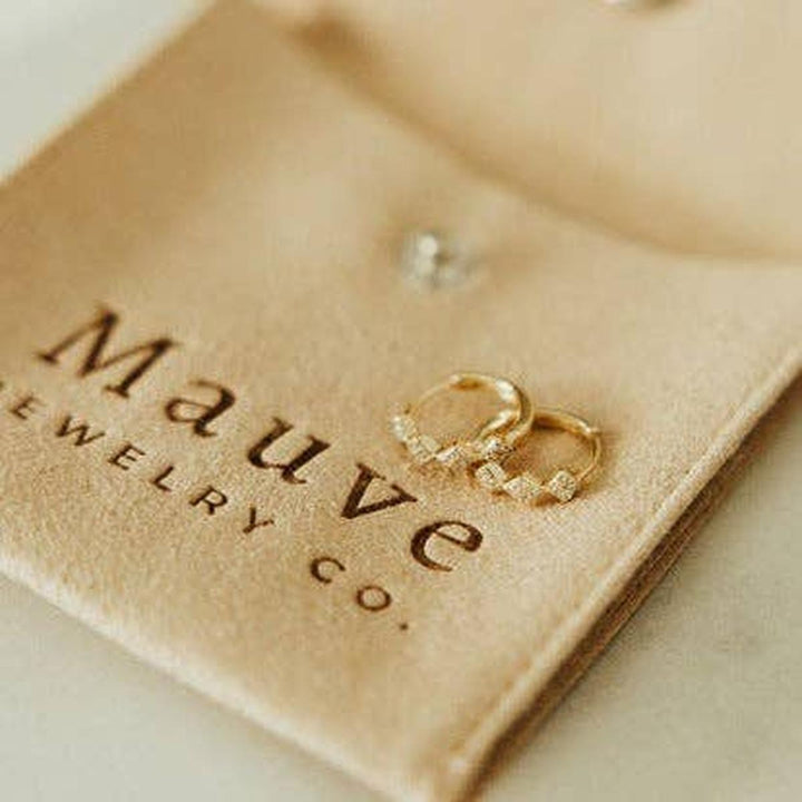 Mauve Jewelry Co. - Alice Diamond Hoops in Gold Vermeil