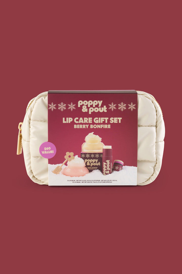 Poppy & Pout - Puffer Bag Gift Set, Retro Ski - Limited Edition
