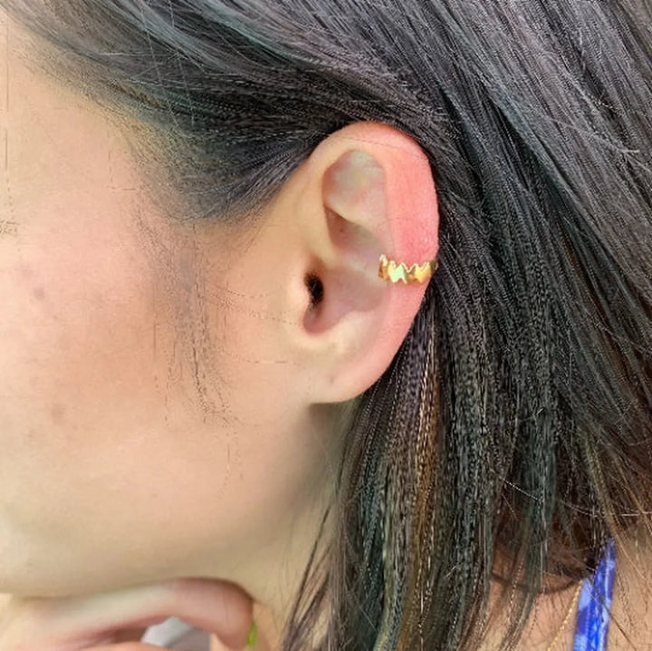 GoldFi - 18k Gold Filled Star & Zig Zag Ear Cuff