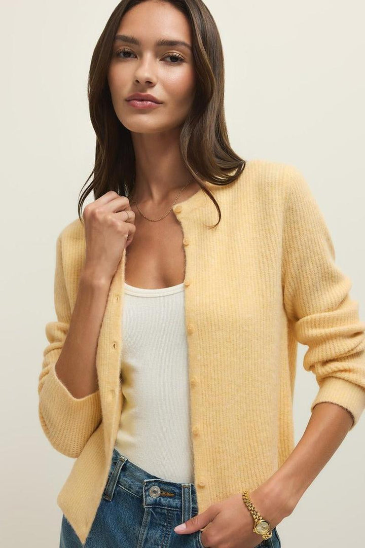 Z Supply - Medina Rib Cardigan in Custard